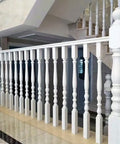 Rock Solid White Wooden Baluster Posts For Staircase Deck And Porch, No Sweat Poplar Wood Spindle Assembly, 33 Inch Tall railings.