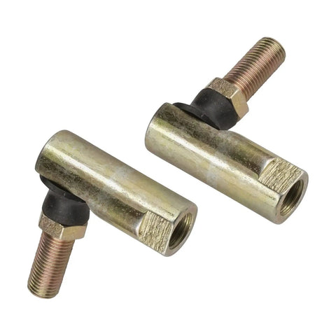Tractor Link Ball Joints Two Pack Replacement Kit for Lawn Tractors With Right Side 7/16-20 RH Female Thread And Left Side 3/8-24 RH Male Thread Durable Heavy Duty Steering Joint Set, two metal joints