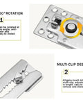Heavy Duty Sectional Sofa Connectors 9 Piece Set With 155mm Iron Plug Buckles, showing multi-clip design for easy installation.