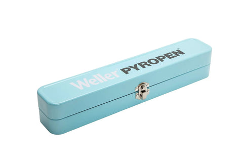 Light blue case for Cordless Butane Soldering Iron For Professionals Portable Pyropen Style Solder Tool With Precision Temperature Control