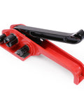 Heavy Duty Pallet Strapping Kit With 3/4 Inch X 1640 Ft Polypropylene Woven Cord Coils And 300 Metal Buckles Plus Rock Solid Tensioner Tool, red metal tensioner tool.