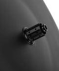 Close-up of hub on Ultra Light Full Carbon Disc Wheel 700C Tubeless Road Wheel For Rim Brakes, carbon fiber material.