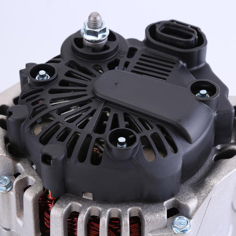 Top view of Plug And Play High Output 110A 12V Alternator For Hyundai Sonata 2010 2011 2012 2013 And Kia Optima 2011 2012 2013 2.4L L4 Replaces TG11C087 37300-2G150 11491 208-940 90-22-5641 Durable Easy Install