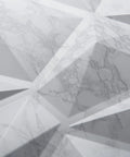 Close-up of Diamond Pattern Grey PVC Wall Panels 19.7 Inch Square showing textured 3D surface for slick accent walls.