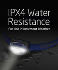 LED Headlamps Pro200 Five Pack Batteries Included IPX4 Water Resistant Hands Free Light in wet conditions