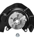 Front view of durable steel Front Right Steering Knuckle And Wheel Bearing Hub Assembly Replacement For 2004 2005 2006 2007 Toyota Highlander AWD 3.3L Gas