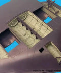 1 To 72 B-2 Spirit Bomb Bay And Wheel Bays Resin Upgrade Set for Modelcollect Kit ultra detailed interior view.