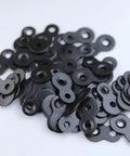 48 Piece Rock Solid Figure Eight Tabletop Fasteners Heavy Duty 12 Gauge Steel Desktop Connector Brackets Built Dang Tough black fasteners