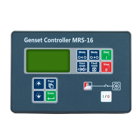Generator Controller Panel With Remote Auto Start And LCD Display, Plug And Play Style Control Module For Standby Or Portable Generators, MRS16 Compatible, Easy Install, 1 Piece