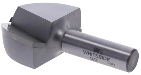 Round Nose Router Bit With 1 Inch Radius And 2 Inch Cutting Diameter For Smooth Curves, Pro Grade Build, carbide tipped, side view