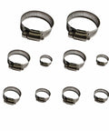 Beefy Adjustable 6 To 51 mm Hose Clamp 10 Pack Made Of 304 Stainless Steel Durable Rust Resistant Worm Gear Fuel Line Clips