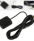 Active GPS Antenna With SMA Male Connector For Car Stereo And Navigation Systems, Waterproof Magnetic Mount, 3 Meter Extension Cable