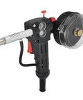 200A Aluminum Spool Gun for MIG Welding, Fast Aluminum Wire Feeding, and Auto Sheet Metal Repair with transparent reel
