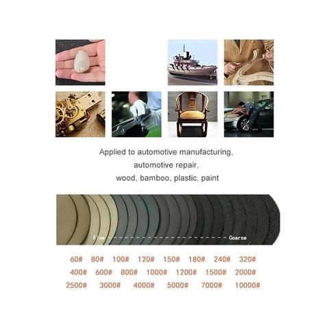 Grab These 30 Pcs 4 Inch Silicon Carbide Sanding Discs With Hook And Loop Back For Smooth Polishing And Heavy Duty Prep Jobs Across All Grit Levels From Rough To Razor Sharp Finish; assorted grits and applications.