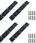 Rock Solid Heavy Duty Piano Hinges For Cabinet And Closet Doors Thick 304 Stainless Steel Continuous Hardware with screws.