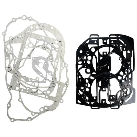 Premium Motorcycle Engine Cylinder Crankcase Cover Gasket Full Set For Yamaha XV1600 Road Star 1600 99 To 03 Midnight Star Wild Cruisers Clean Swap, featuring multiple gaskets.
