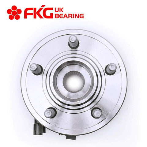 Bolt On Front Wheel Bearing Hub Assembly Set for Ford Explorer 2006 to 2010 Explorer Sport Trac 2007 to 2010 Mercury Mountaineer 2006 to 2010 5 Lug With ABS Front Left and Right OE Quality Replacement Two Pack top view