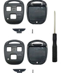 Lexus Key Fob Shell Replacement Case Pack 2 One To One Fit Keyless Entry Cover No Blade No Circuit Board Inside with screwdriver