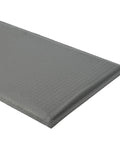 Gray 2 By 7 Ft Anti Fatigue Floor Mat with Fifteen Sixteenth Inch Thick Ergonomic Design for Standing Comfort with Diamond Plate Texture