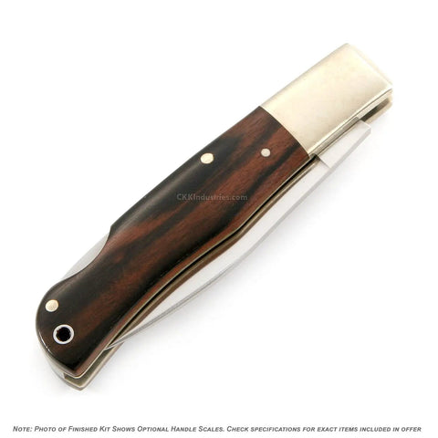 Bobcat Lockback Folding Knife DIY Kit With Two Point Seven Five Inch AUS Eight Blade Parts Kit No Handles Gift Boxed USA Design