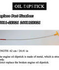 Oil Dipstick 26611-2E021 266112E021 for Hyundai Elantra 2011-2018 Tucson Sonata Kia Forte Optima Soul, metal gauge with yellow handle