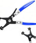 Beefy Heavy Duty Hose Clamp Pliers Set with Non Slip Handle featuring blue grips, open up to 1.89 inches, 8.46 inch overall length.