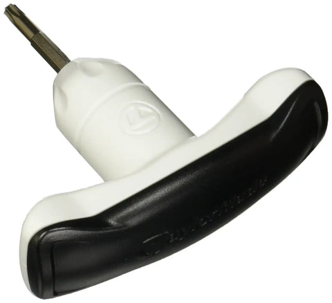 Close-up of Universal Golf Wrench For Driver And Hybrid Clubs With Flight Control Technology and Movable Weight Adjustments