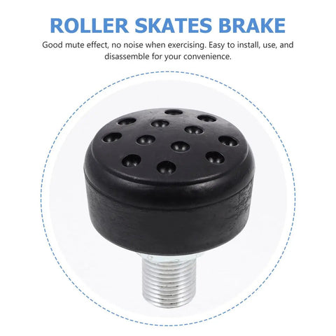 Adjustable Rubber Toe Stopper For Roller Skates High Elasticity Brake Head Replacement For Quad Inline And Double Row Skates 2 Inch Stopper