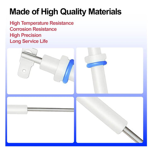 Straight Up Top Tier Steam Wand Probe Replacement Kit For Breville Espresso Machines showing high-temp resistant probes and seals.