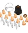 23Pcs Plasma Cutter Torch Consumables Kit For Trafimet Ergocut S45 S25 S25K S30 S35 0.8mm Tip 0.031in includes electrodes and tips