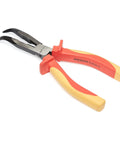 1000 Volt VDE Insulated High Bent Snipe Nose Pliers 8 Inch with drop forged chrome vanadium steel and bi-color comfort grip