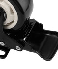 Close-up of Eight 3 Inch Swivel Caster Wheels Set With Plate Mount Heavy Duty Double Ball Bearing Casters