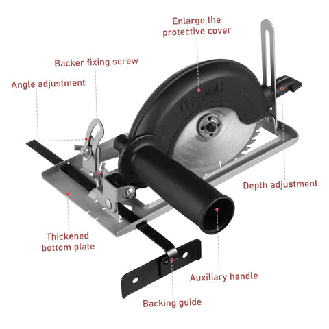 All In One Universal Angle Grinder Stand Heavy Duty Bracket With Comfortable Handle To Reduce Hand Fatigue Mountable Multi Function Holder