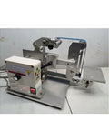 Heavy Duty Electric Belt Sander With Brushless Motor For Woodworking And Slick Finishes A Straight Up Killer Power Tool side view with metal frame.
