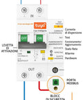 WiFi Circuit Breaker 2 Pin 16A With Tuya Smart Remote Control For Control Cabinets in detailed view showing connections and controls.