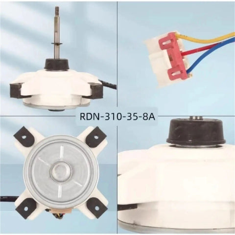 310 35 8A Brushless DC Motor for Inverter Outdoor AC Unit Replacement Fan showing model RDN-310-35-8A details