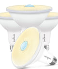 Outdoor Flood Light Bulbs Motion Activated PAR38 LED With Dusk To Dawn Sensor Waterproof Weather Resistant Porch Lights