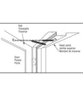 Storm Door Protector Chain And Spring Zinc Plated For Easy No Fuss Screen Door Install with mounting hardware diagram