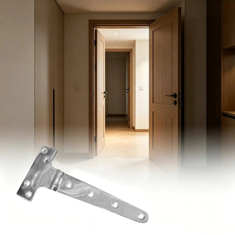 316 Stainless Steel T Model Door Hinge With Included Screws Heavy Duty Quiet Close Smooth Noiseless Door Swing Durable T Shaped Hinge