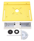 Top Notch Aluminum Alloy Shank Router Bit Set Paired With Precision Router Table Insert Plate And Heavy Duty Router Lift System for precise routing