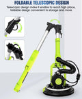 Drywall Sander With Vacuum Dust Collection, 7.2 Amp Copper Motor, foldable handle design for easy storage and use.