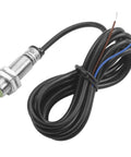 M12 Inductive Proximity Sensor Switch PR12-2DO with 2mm sensing, 12-24V, cylindrical body, shield flush mount, two-wire output