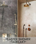 Natural Lime Plaster And Paint Veneziano Plaster Smooth Finish Pro Grade Quality shower walls with matte and sheen finish
