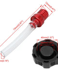 Gas Fuel Tank Cap With Vent Breather Tube For 50cc To 125cc ATV Quad Fits Tao Tao Coolster Roketa Sunl Kazuma Baja And Other Chinese Brand ATVs Easy Install Dope Replacement, shown with dimensions