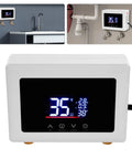 Big Time Hot Water On Tap With This Darn Fast 3000W Wall Mounted Tankless Electric Water Heater with digital display.