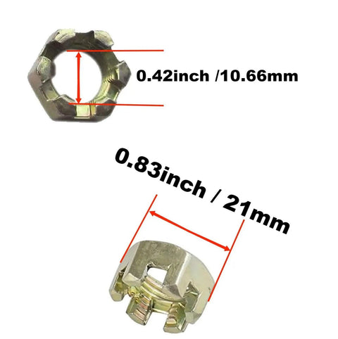 Upper And Lower Ball Joints Replacement Kit For Yamaha Rhino UTV ATV Models 350 400 450 660 700 2004 2005 2006 2007 2008 2009 2010 2011 2012 2013 Four Piece Set Perfect Fit With OEM Style Specs 37S 23549 01 00 37S 23549 00 00, 0.42in and 0.83in dimensions