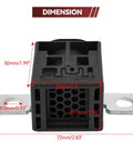 Audi Battery Fuse Box Overload Protection Trip Replacement Kit dimensions with measurements