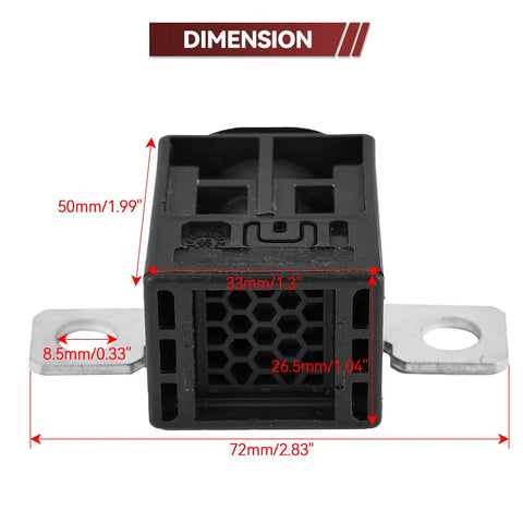 Audi Battery Fuse Box Overload Protection Trip Replacement Kit dimensions with measurements