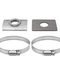 Oxygen Sensor Bung Kit with Heavy Duty Stainless Steel Band Clamp Weld On M18 x 1.5 Thread No Weld Installation components