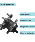 Rear Wheel Bearing Hub Assembly With ABS For Toyota Corolla 2020 To 2022 Prius 2016 To 2022 And Lexus CT200h side view